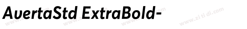 AvertaStd ExtraBold字体转换 AvertaStd ExtraBold字体转换